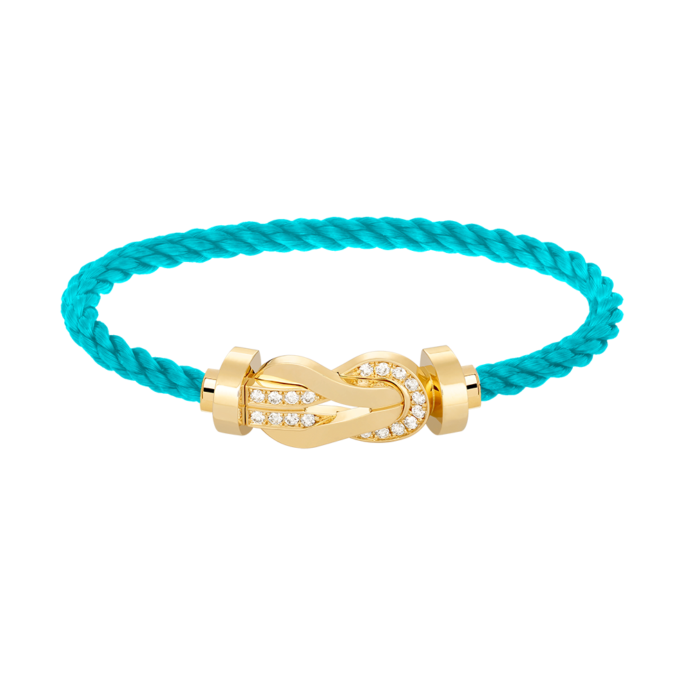 [Eternal Jewelry]CHANCE LARGE 8 FIGURE BUCKLE HALF DIAMOND BRACELET GOLD