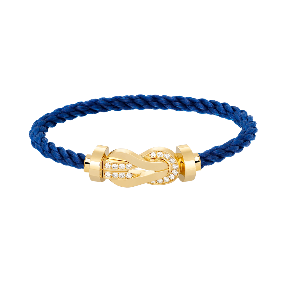 [Eternal Jewelry]CHANCE LARGE 8 FIGURE BUCKLE HALF DIAMOND BRACELET GOLD