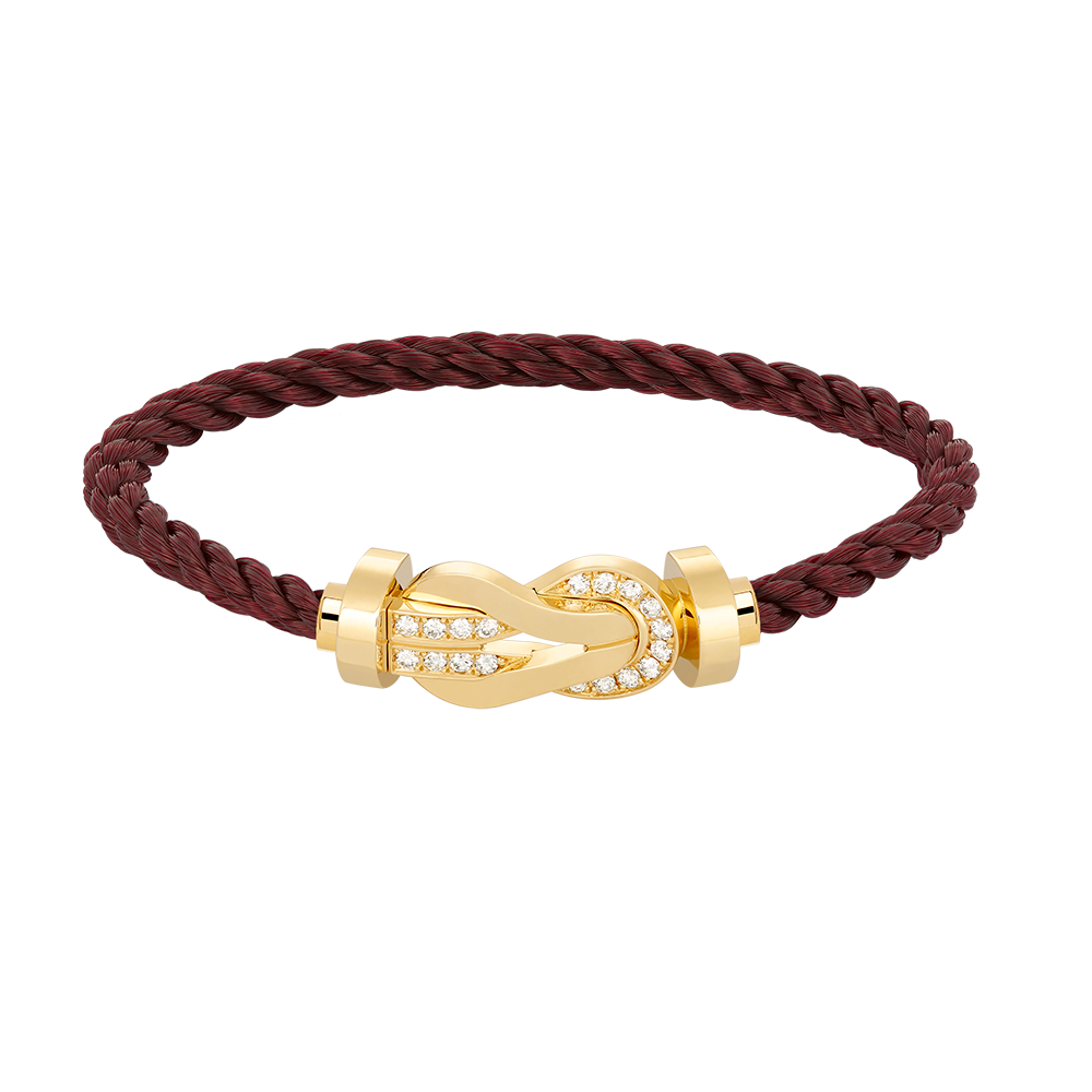 [Eternal Jewelry]CHANCE LARGE 8 FIGURE BUCKLE HALF DIAMOND BRACELET GOLD