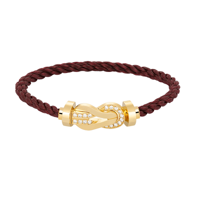 [Eternal Jewelry]CHANCE LARGE 8 FIGURE BUCKLE HALF DIAMOND BRACELET GOLD