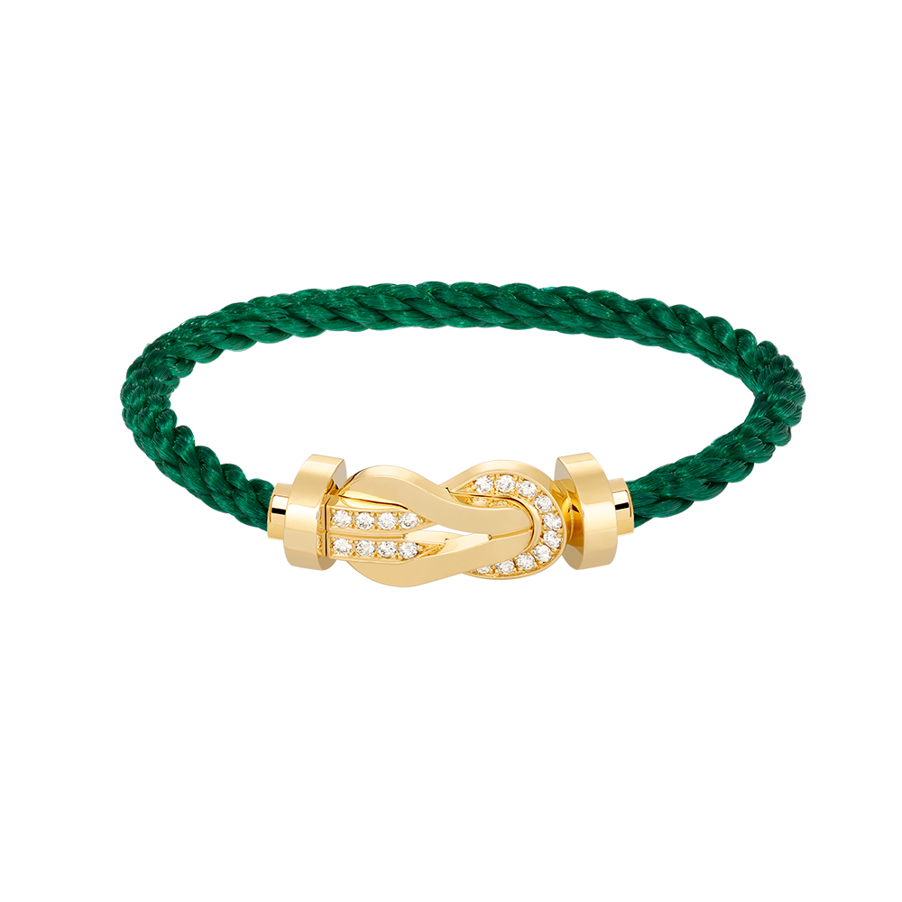 [Eternal Jewelry]CHANCE LARGE 8 FIGURE BUCKLE HALF DIAMOND BRACELET GOLD