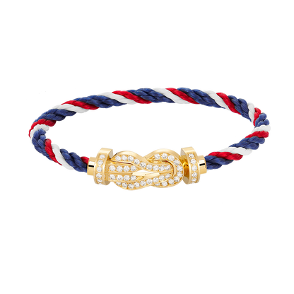 [Eternal Jewelry]CHANCE LARGE 8 FIGURE BUCKLE FULLDIAMOND BRACELET GOLD