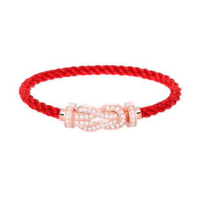 [Eternal Jewelry]CHANCE LARGE 8 FIGURE BUCKLE FULL DIAMOND BRACELET ROSE GOLD