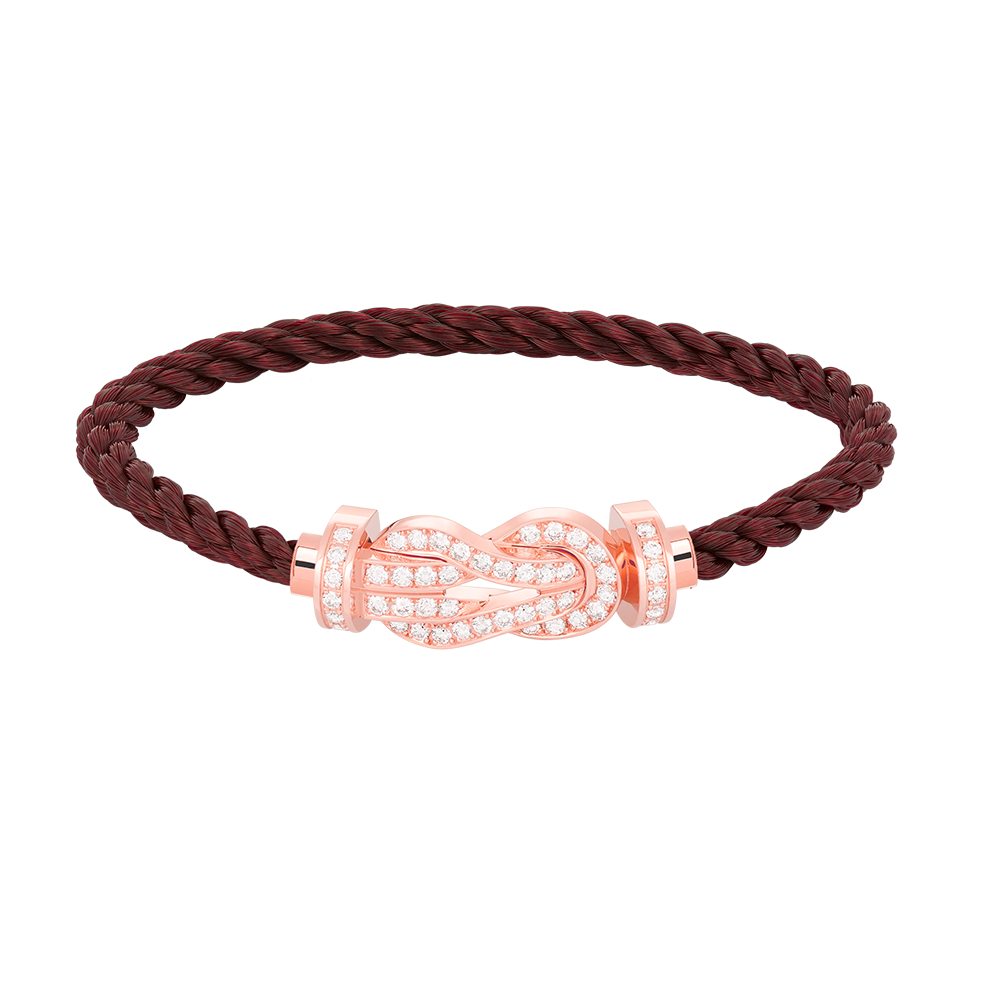 [Eternal Jewelry]CHANCE LARGE 8 FIGURE BUCKLE FULL DIAMOND BRACELET ROSE GOLD