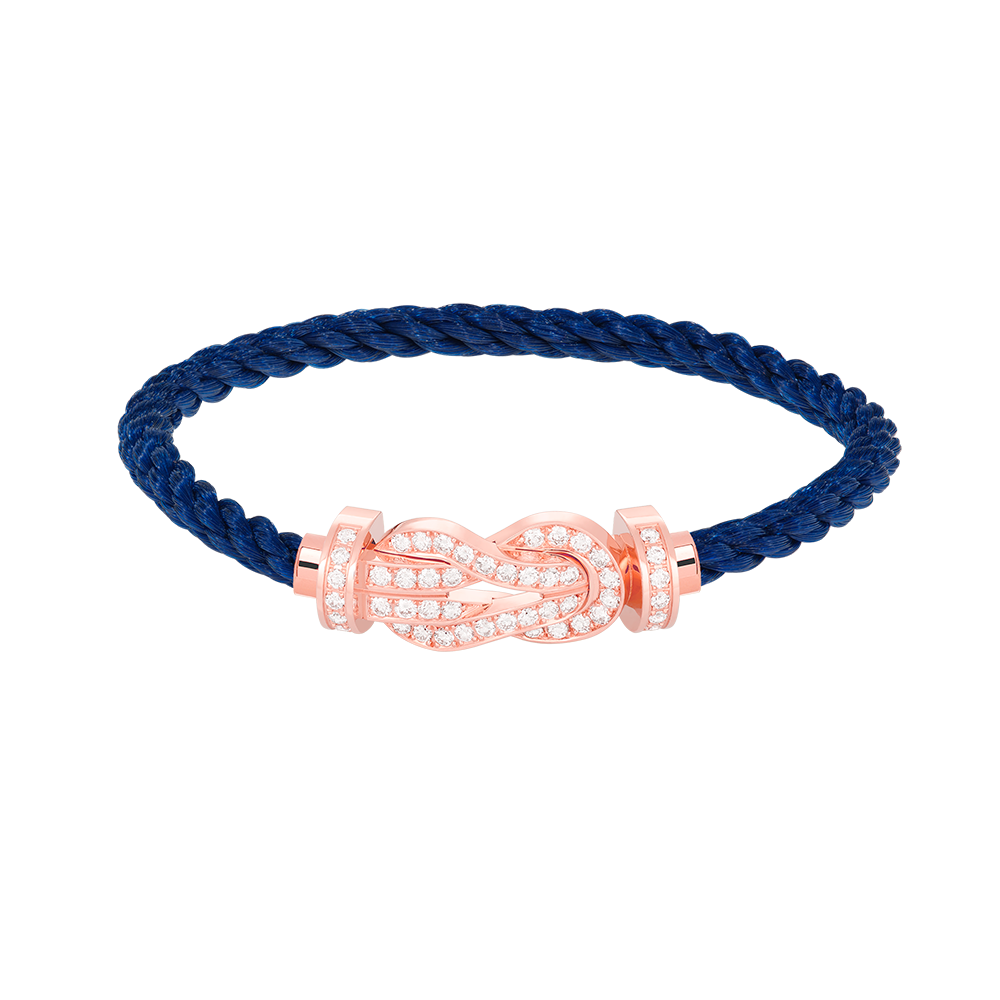 [Eternal Jewelry]CHANCE LARGE 8 FIGURE BUCKLE FULL DIAMOND BRACELET ROSE GOLD