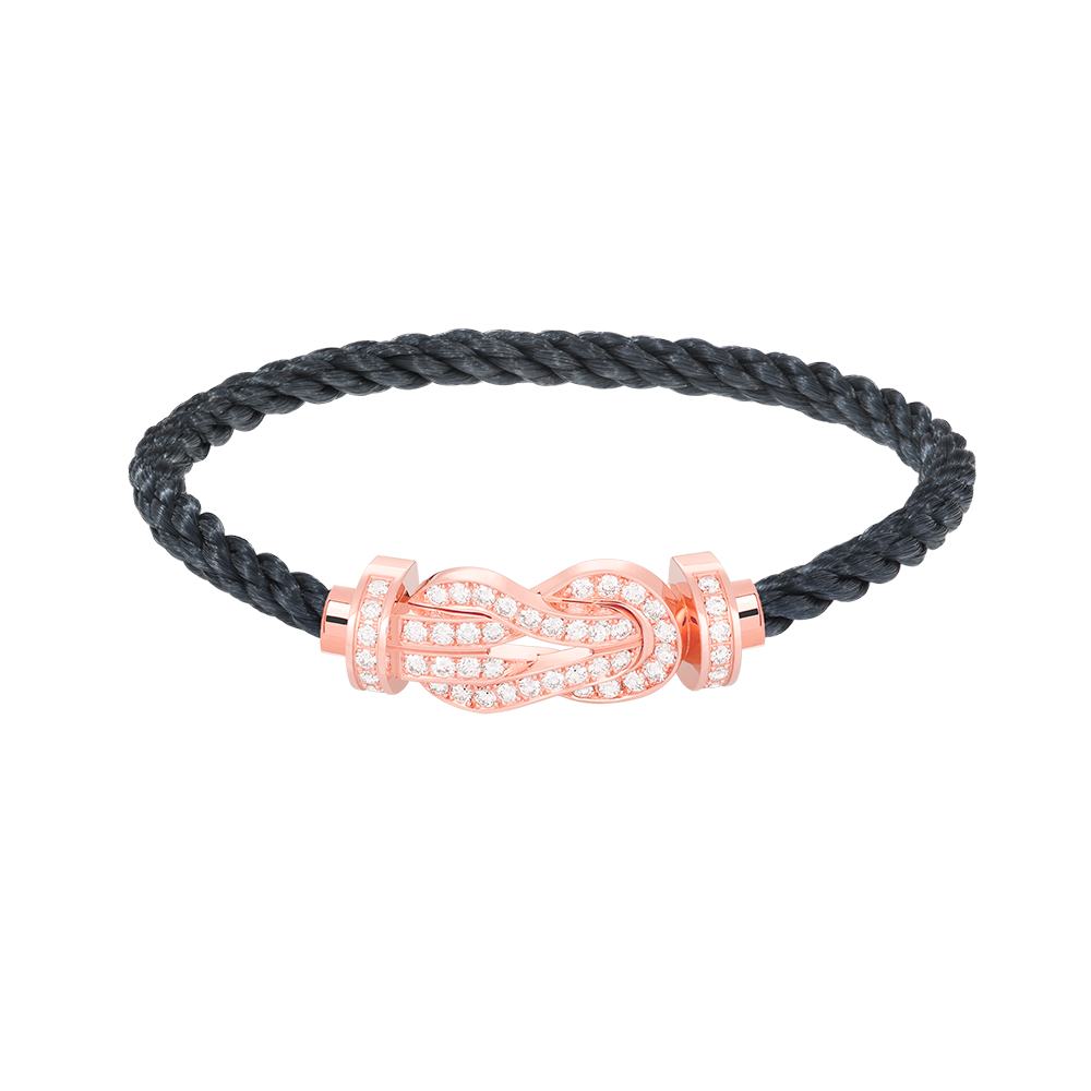 [Eternal Jewelry]CHANCE LARGE 8 FIGURE BUCKLE FULL DIAMOND BRACELET ROSE GOLD