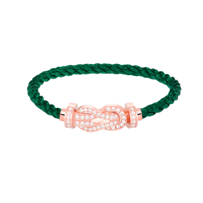 [Eternal Jewelry]CHANCE LARGE 8 FIGURE BUCKLE FULL DIAMOND BRACELET ROSE GOLD