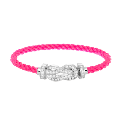[Eternal Jewelry]CHANCE LARGE 8 FIGURE BUCKLE FULL DIAMOND BRACELET SILVER