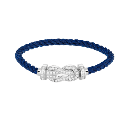 [Eternal Jewelry]CHANCE LARGE 8 FIGURE BUCKLE FULL DIAMOND BRACELET SILVER