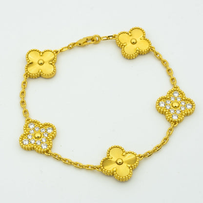[Eternal Jewelry] CLOVER 5 MOTIF LASER BRACELET COLLECTION