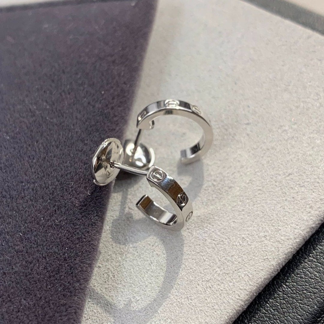 [Eternal Jewelry]LOVE EARRINGS 2.65MM SILVER