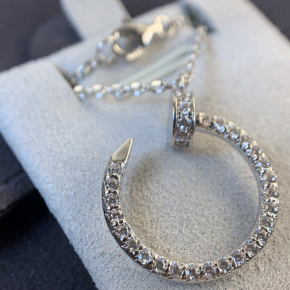 [Eternal Jewelry]JUSTE NECKLACE SILVER DIAMONDS