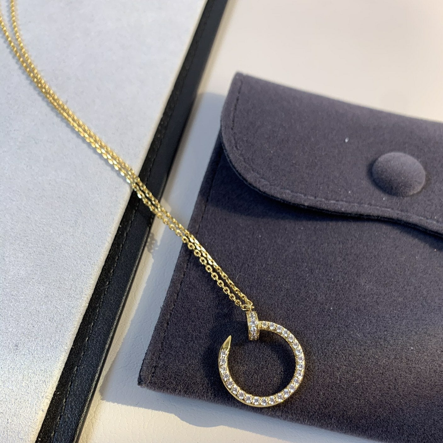 [Eternal Jewelry]JUSTE NECKLACE GOLD DIAMONDS