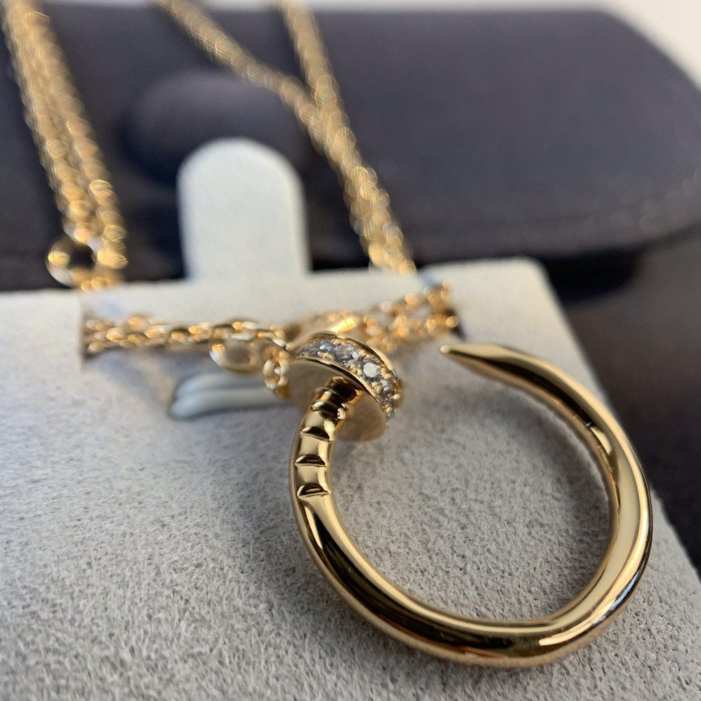 [Eternal Jewelry]JUSTE NECKLACE PINK GOLD DIAMONDS