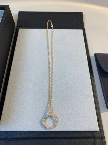 [Eternal Jewelry]JUSTE NECKLACE PINK GOLD DIAMONDS