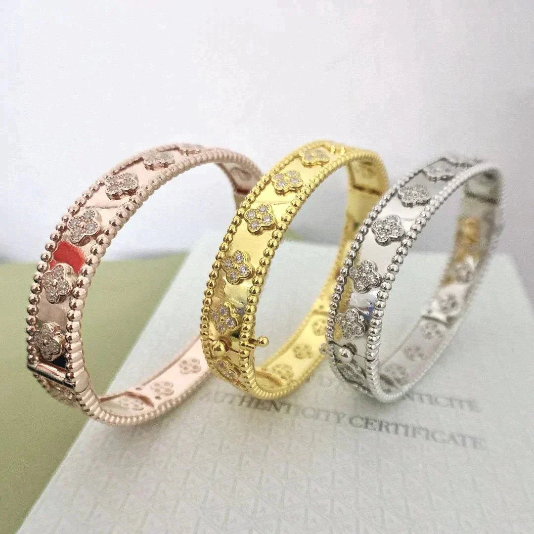 [Eternal Jewelry]CLOVER BRACELET 8MM DIAMONDS