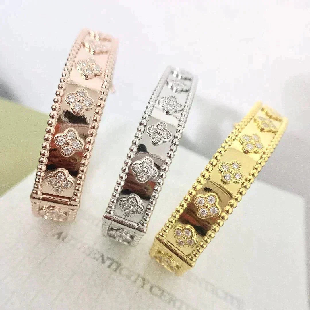 [Eternal Jewelry]CLOVER BRACELET 8MM DIAMONDS
