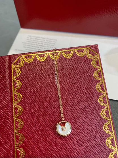 [Eternal Jewelry]AMULETTE ROSE GOLD MOP NECKLACE