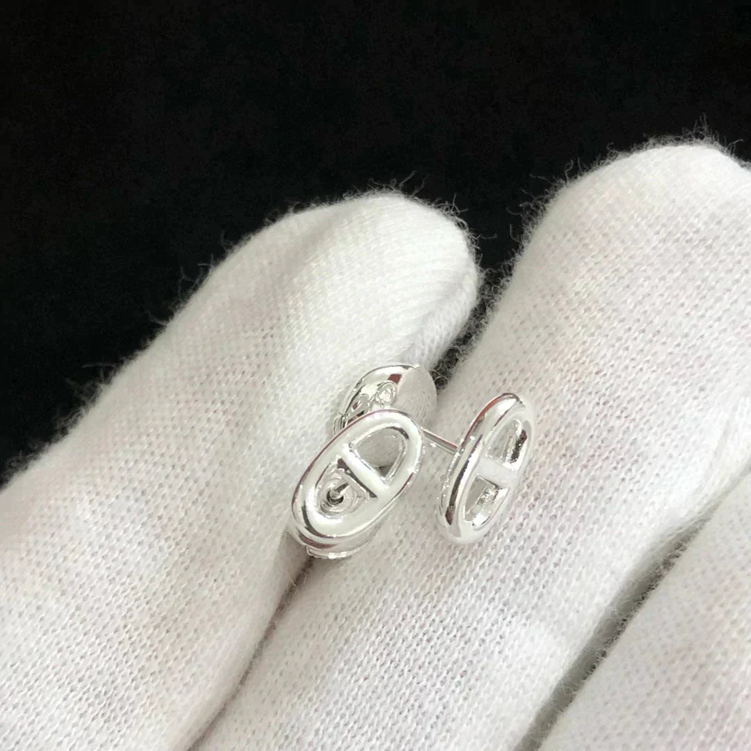 [Eternal Jewelry]CHAINE SMALL EARRINGS GOLD AND SILVER