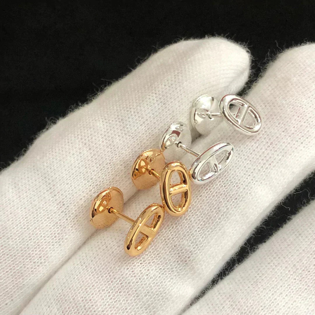 [Eternal Jewelry]CHAINE SMALL EARRINGS GOLD AND SILVER
