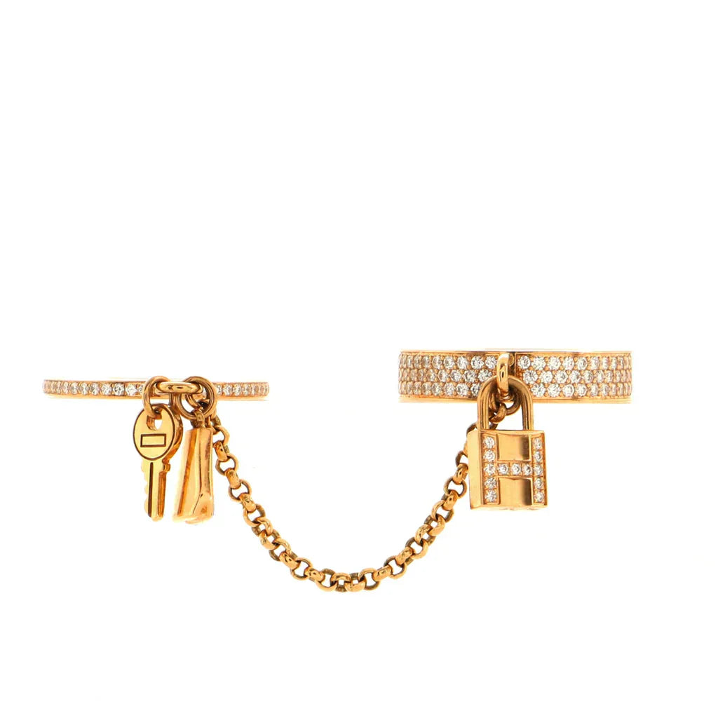 [Eternal Jewelry]HM KELLY CLOCHETTE DOUBLE RING ダイヤモンド入り