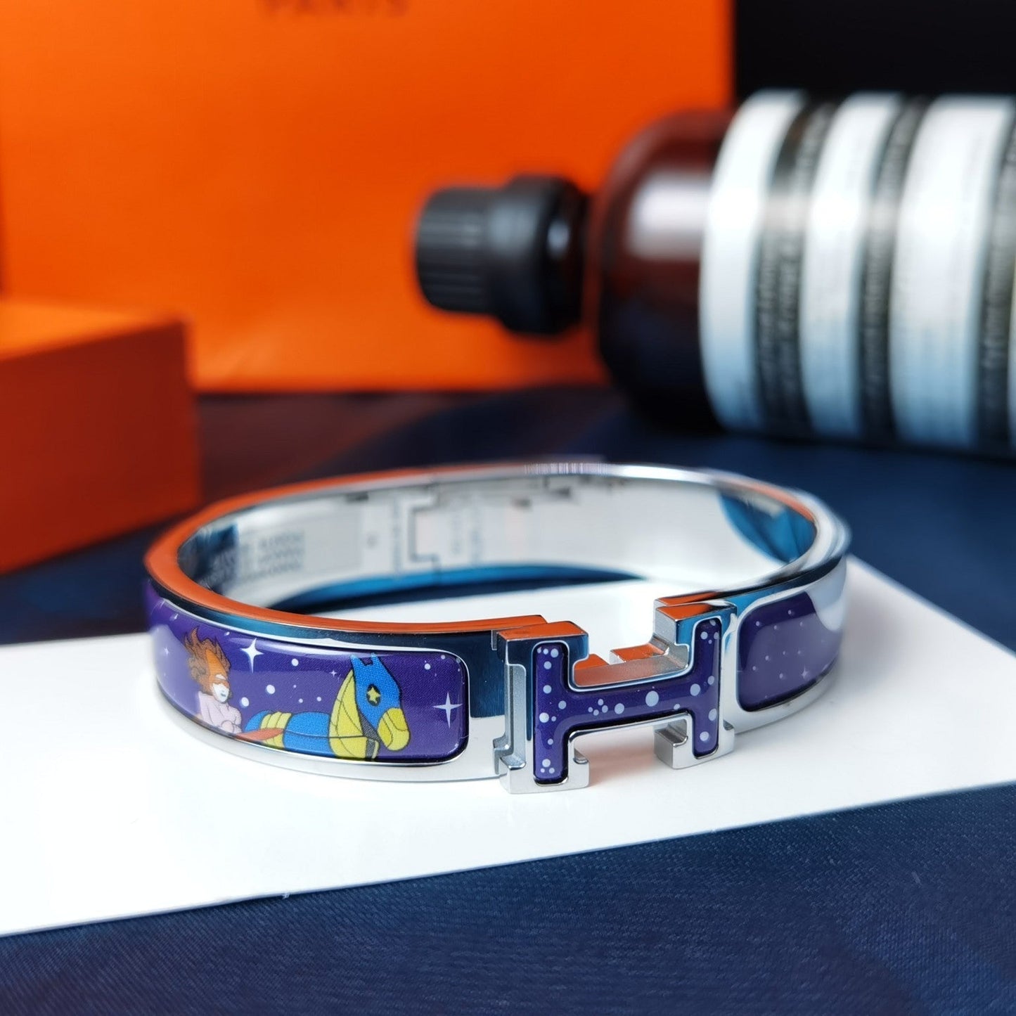 [Eternal Jewelry]H STAR AND MOON BRACELET 12MM