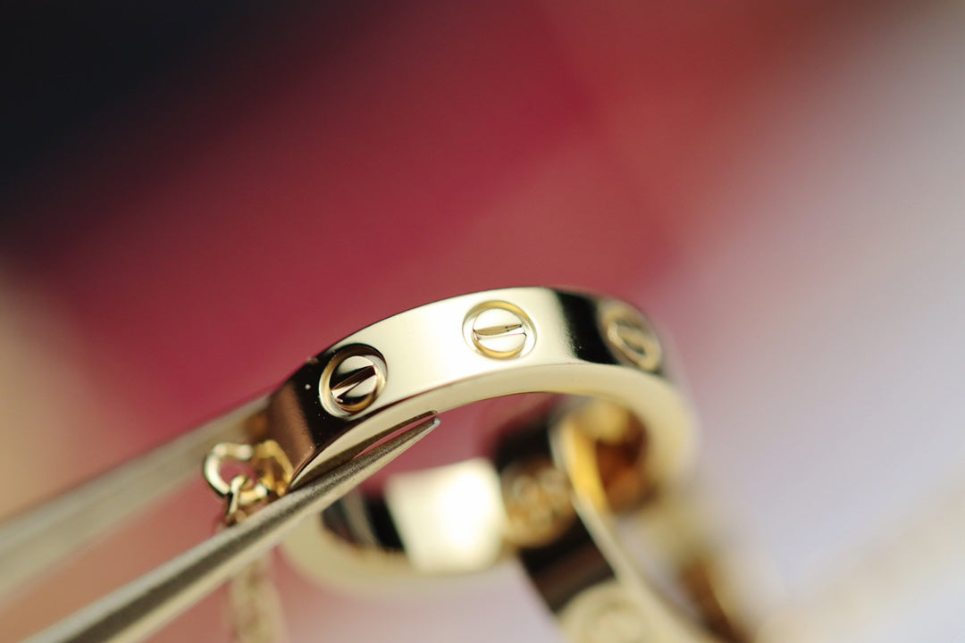 [Eternal Jewelry]LOVE NECKLACE DOUBLE RING GOLD