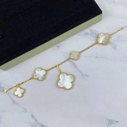 [Eternal Jewelry]MAGIC CLOVER MOP GOLD BRACELET 5 MOTIFS