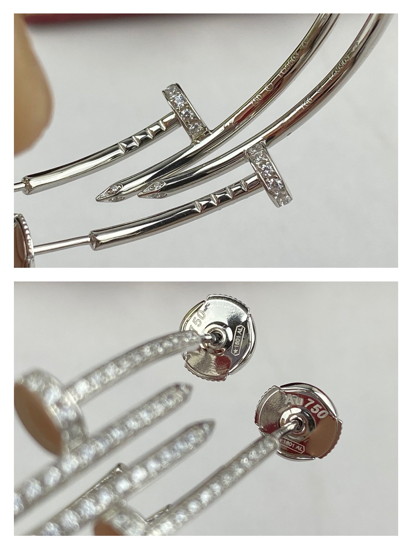 [Eternal Jewelry]JUSTE EARRINGS FULL DIAMONDS 1.8MM