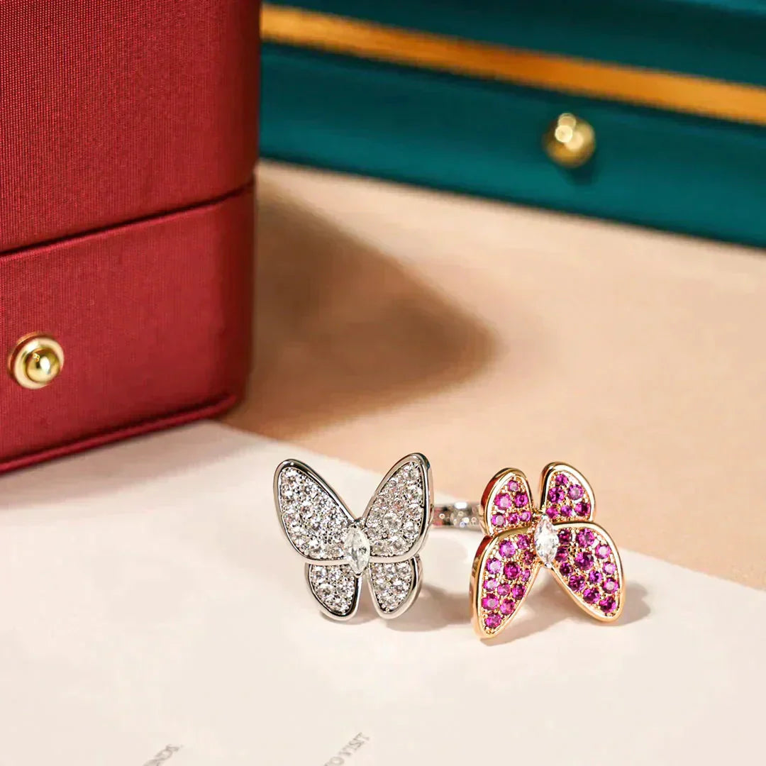 [Eternal Jewelry]TWIN BUTTERFLY DIAMOND RING