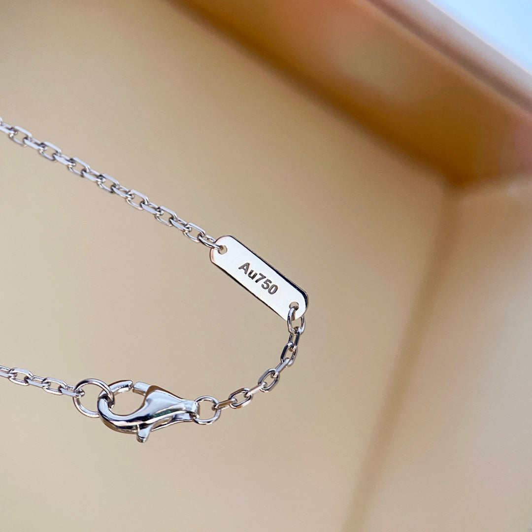 [Eternal Jewelry]CLOVER DIAMOND NECKLACE SILVER