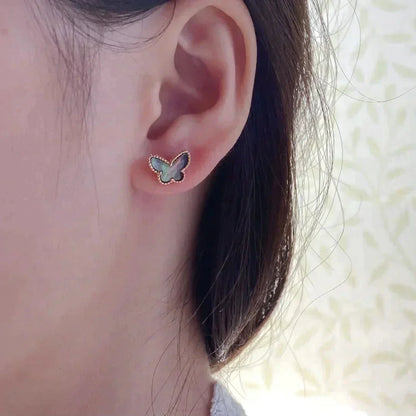 [Eternal Jewelry]BUTTERFLY DARK MOP  EARRINGS