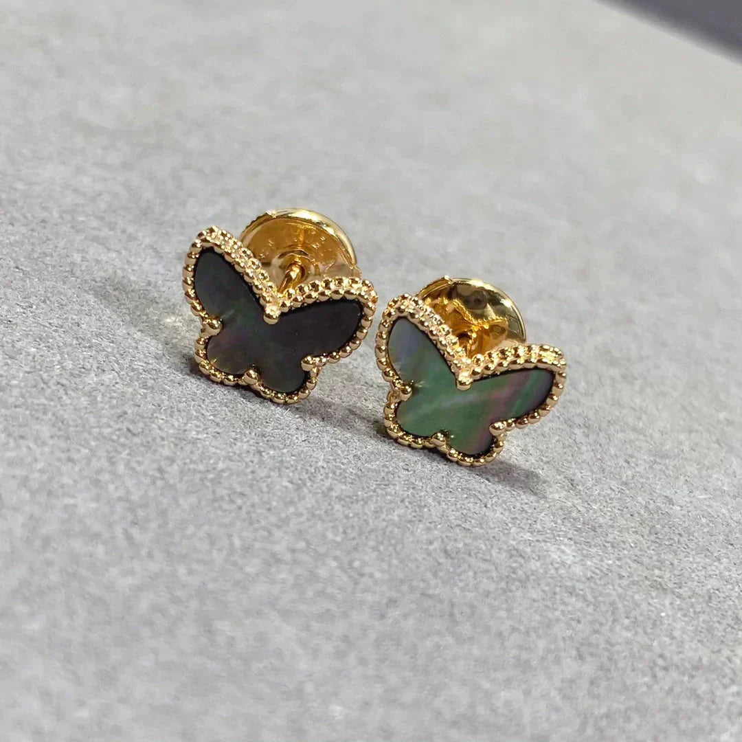 [Eternal Jewelry]BUTTERFLY DARK MOP  EARRINGS