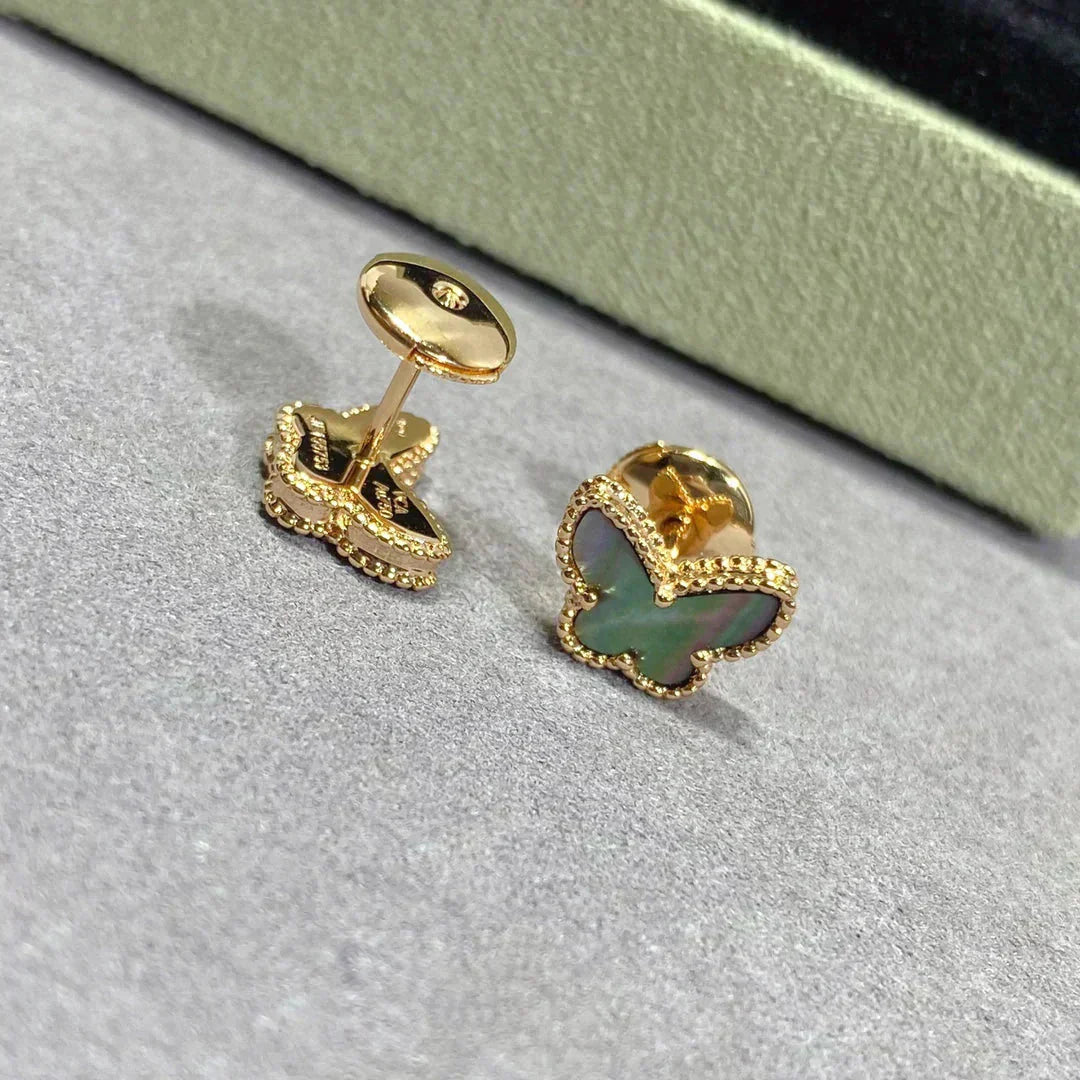 [Eternal Jewelry]BUTTERFLY DARK MOP  EARRINGS