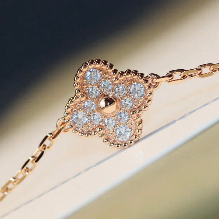 [Eternal Jewelry]CLOVER 20 MOTIFS LASER DIAMOND NECKLACE