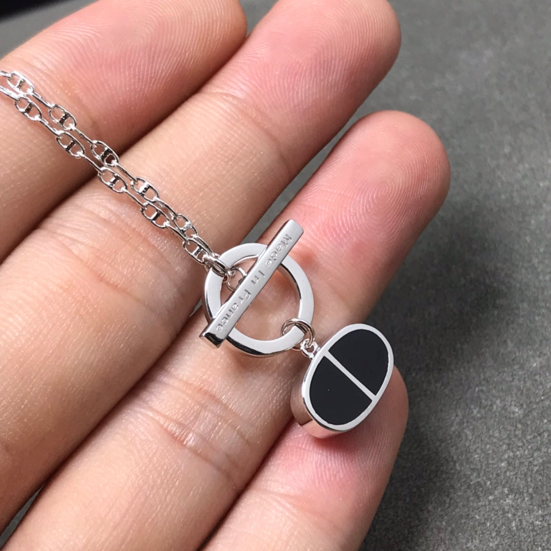 [Eternal Jewelry]CHAINE VERSO BLACK CERAMIC  NECKLACE