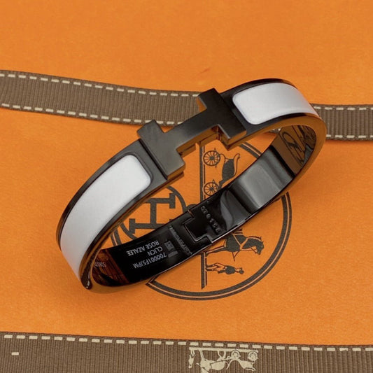[Eternal Jewelry]H BRACELET 12MM BLACK WHITE CERAMIC