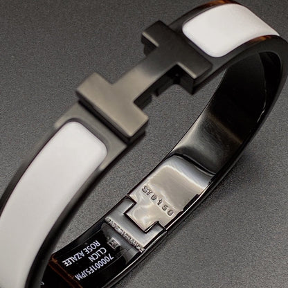 [Eternal Jewelry]H BRACELET 12MM BLACK WHITE CERAMIC