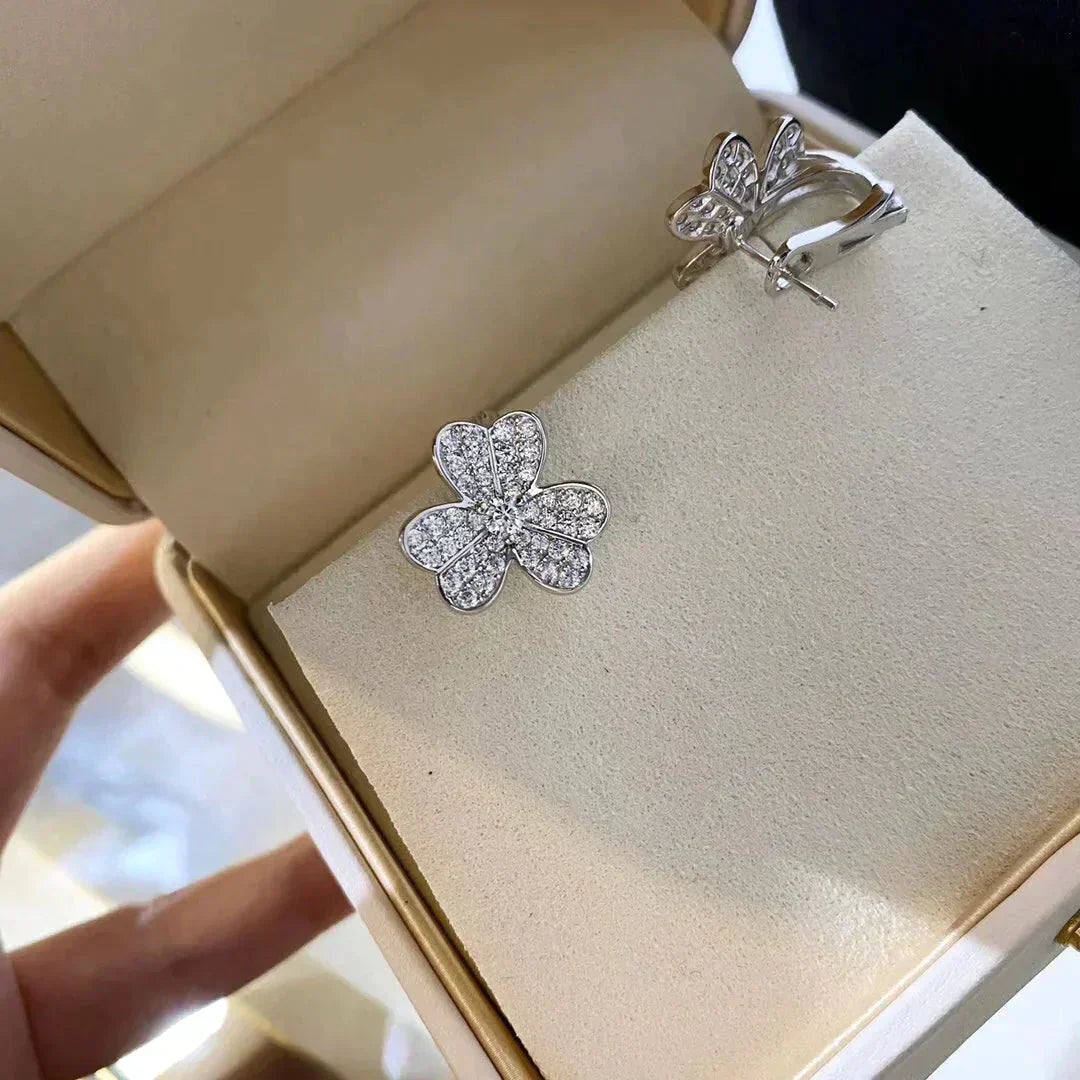 [Eternal Jewelry]CLOVER COMOS DIAMOND EARRINGS SILVER