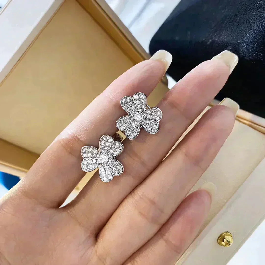 [Eternal Jewelry]CLOVER COMOS DIAMOND EARRINGS SILVER