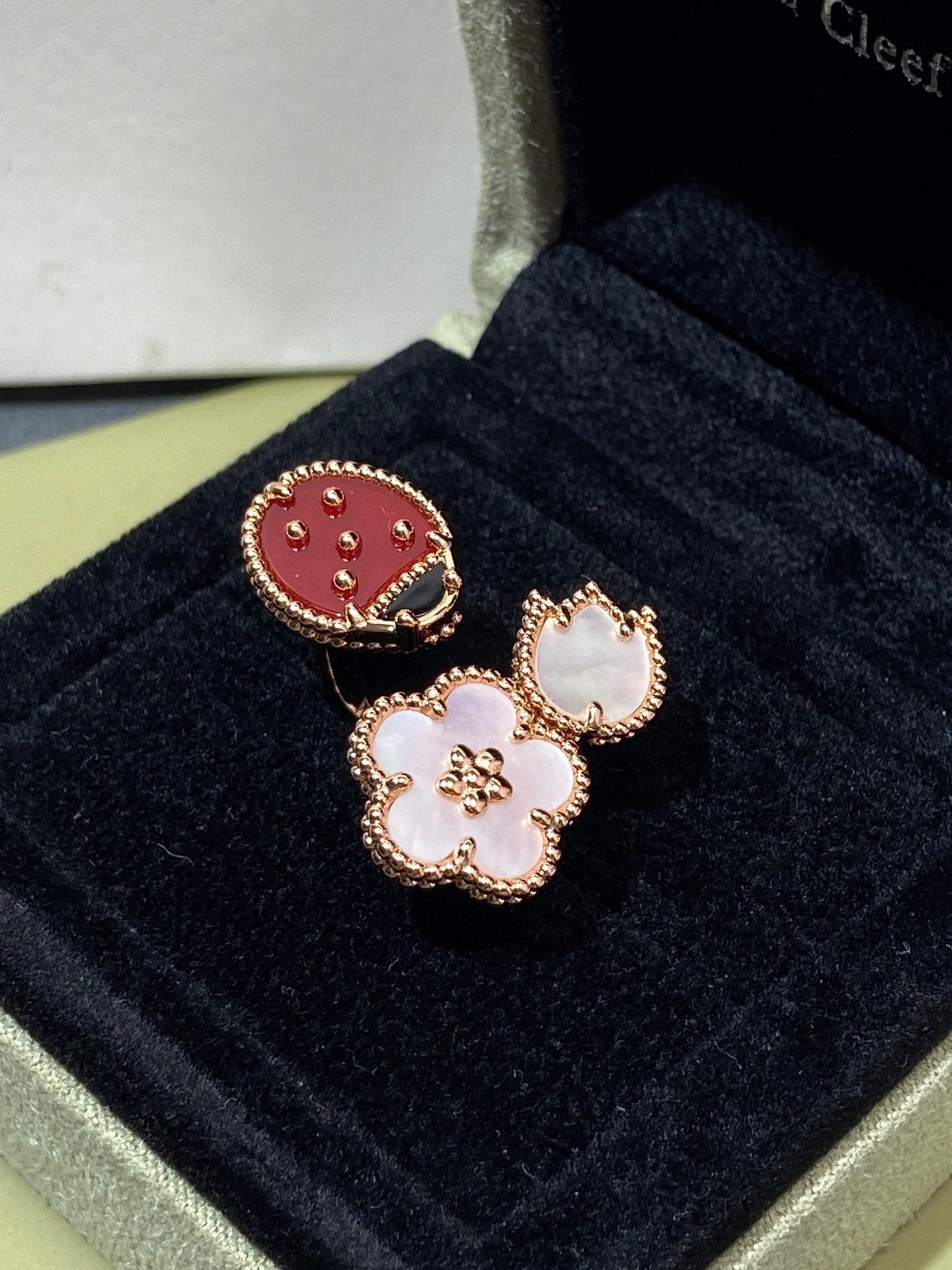 [Eternal Jewelry]LUCKY 3 MOTIF ROSE GOLD RING