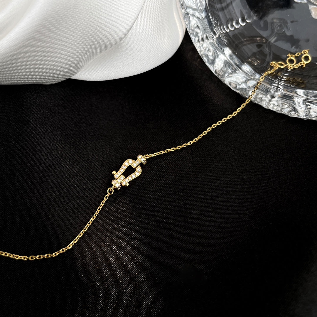 [Eternal Jewelry]FORCE 10 FULL DIAMOND BUCKLE CHAIN LINK MINI MODEL