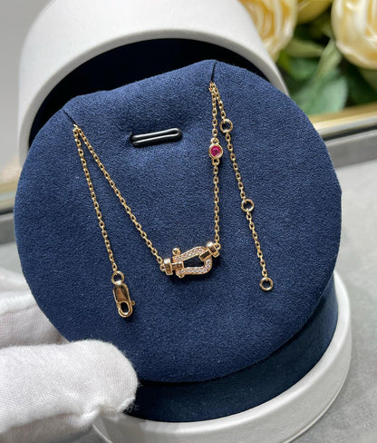 [Eternal Jewelry]FORCE 10 DIAMOND PINK GOLD NECKLACE