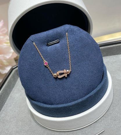 [フレッド]フォース10 ダイヤモンド チェーンリンク ピンクゴールドブレスレット