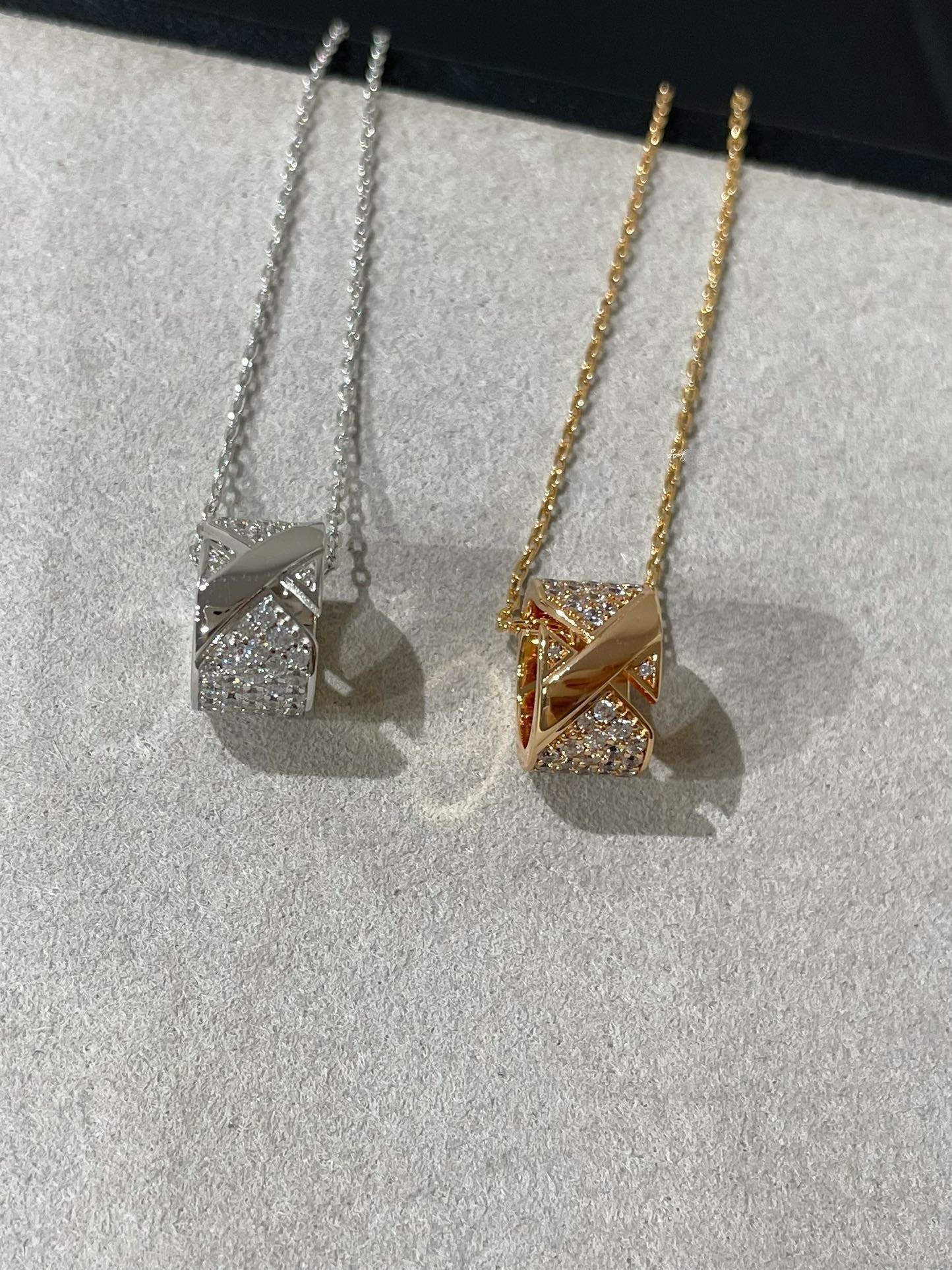[Eternal Jewelry]LIENS EVIDENCE DIAMOND PAVED NECKLACE