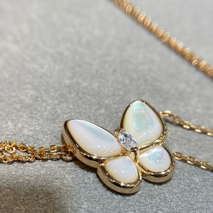 [Eternal Jewelry]BUTTERFLY MOP DIAMOND NECKLACE