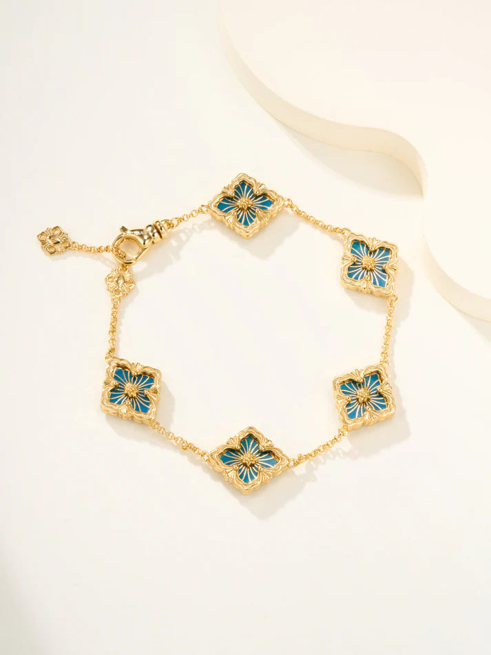 [Eternal jewelry]B.C.L ENAMELED Five-Flower Bracelet£¨Various Colors)