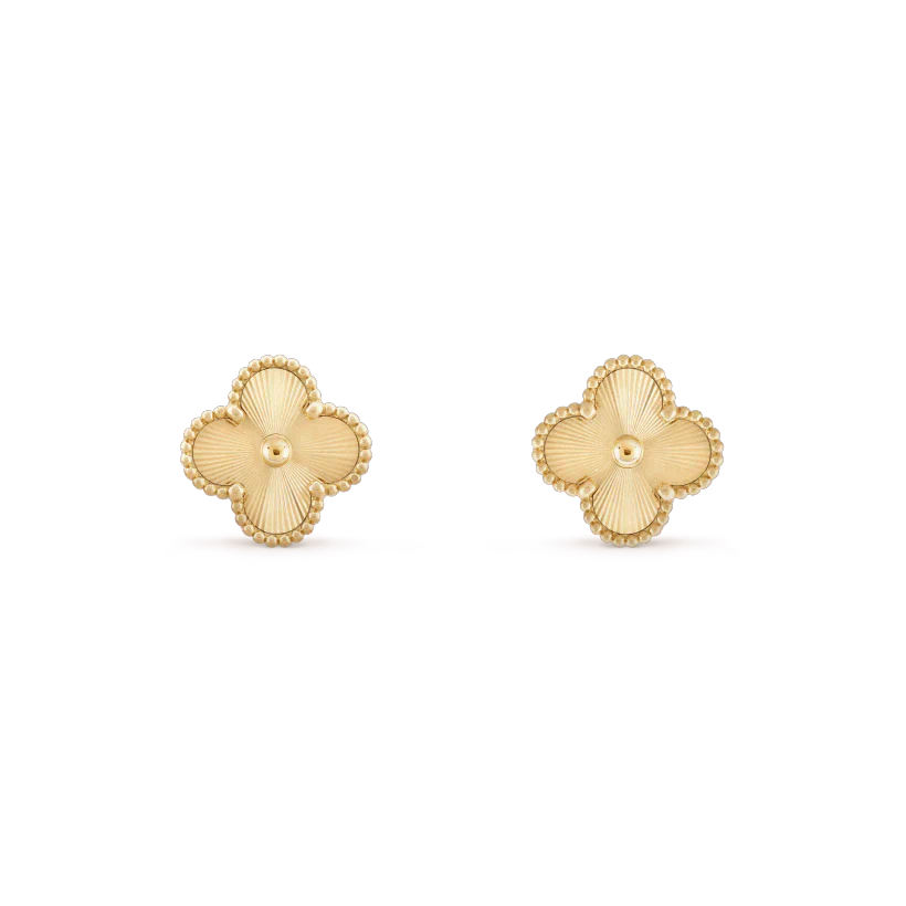 [Eternal Jewelry]CLOVER MINI 9.5MM LASER EARRINGS