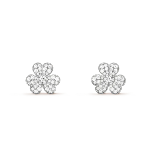 [Eternal Jewelry]CLOVER COMOS DIAMOND EARRINGS SILVER