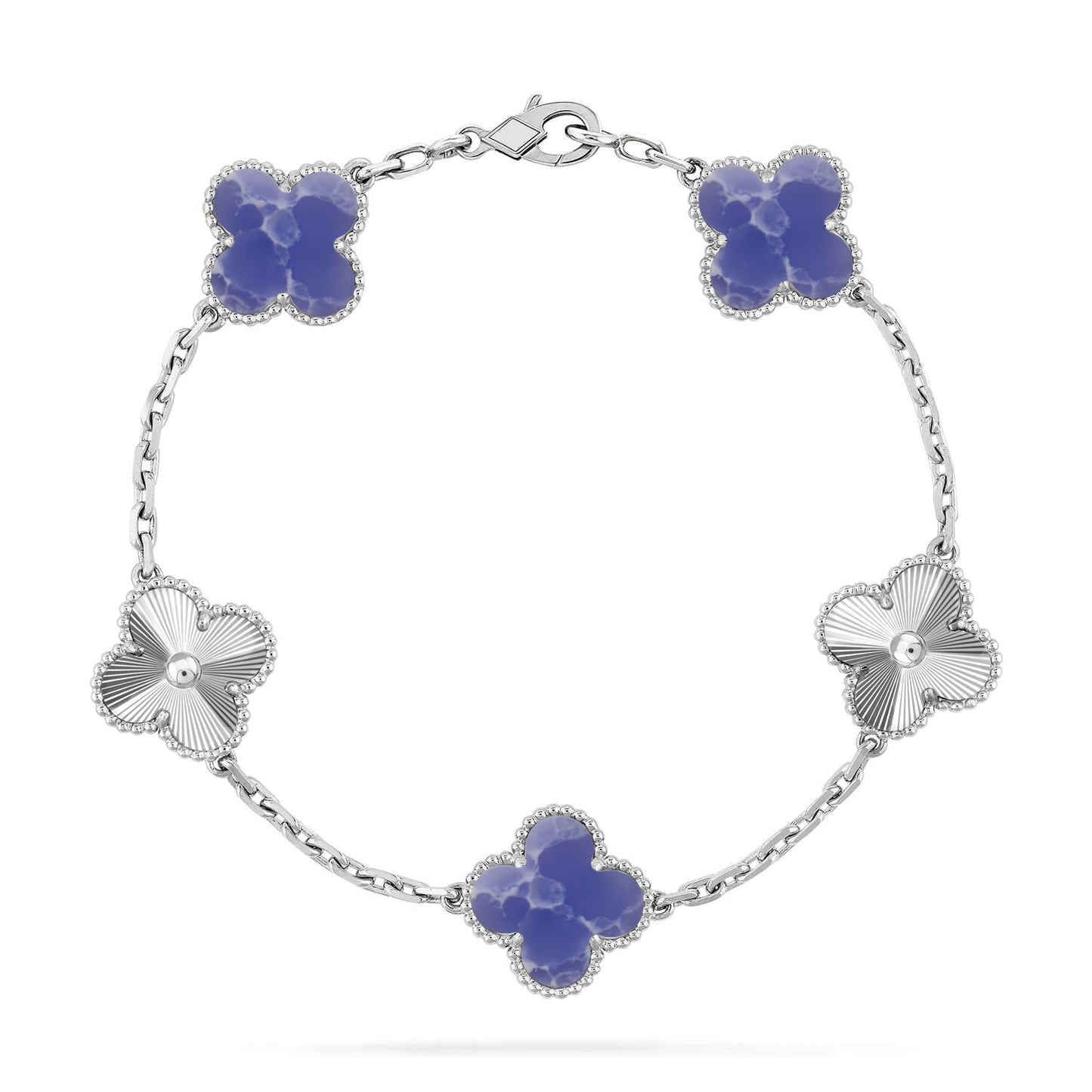 [Eternal Jewelry]CLOVER 5 MOTIF BLUE VEINS BRACELET COLLECTION